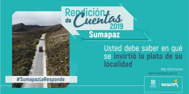 Rendición de Cuentas 2019 Sumapaz